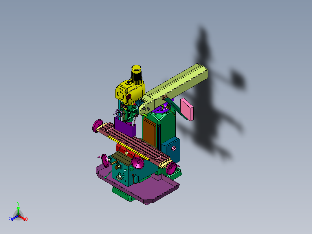 开放式立式数控机床加工中心