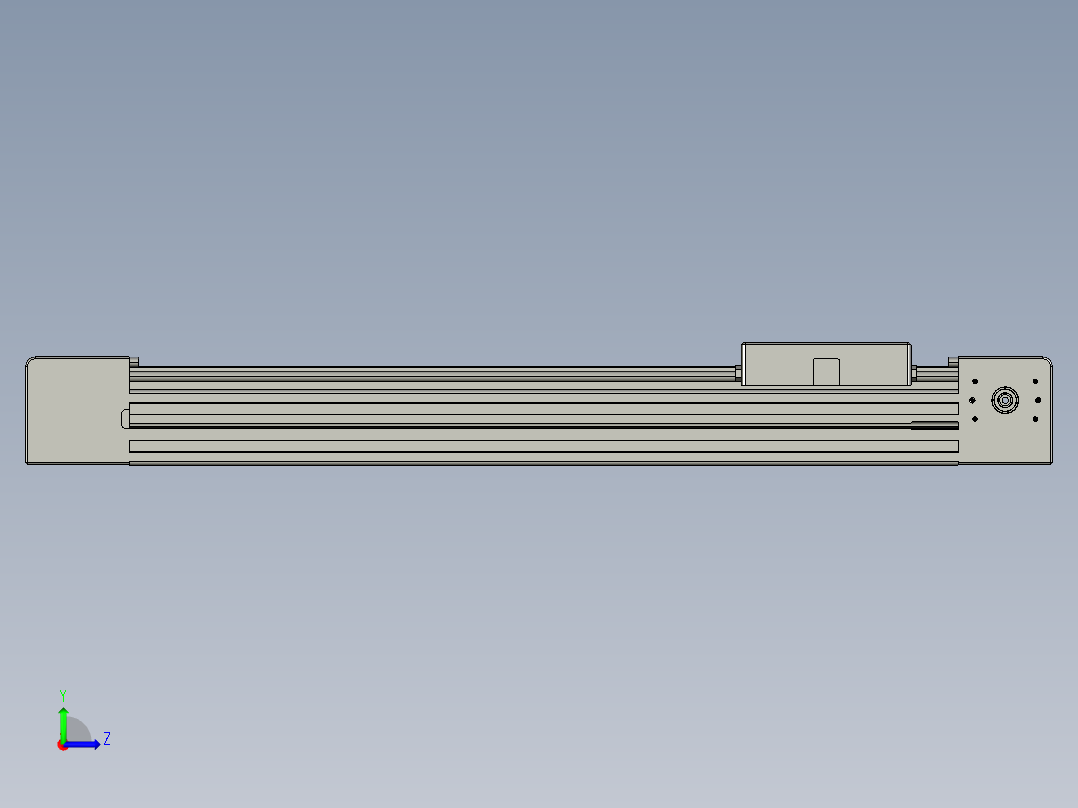 威洛博直线电机模组EB4-L80-S300-光轴左视图