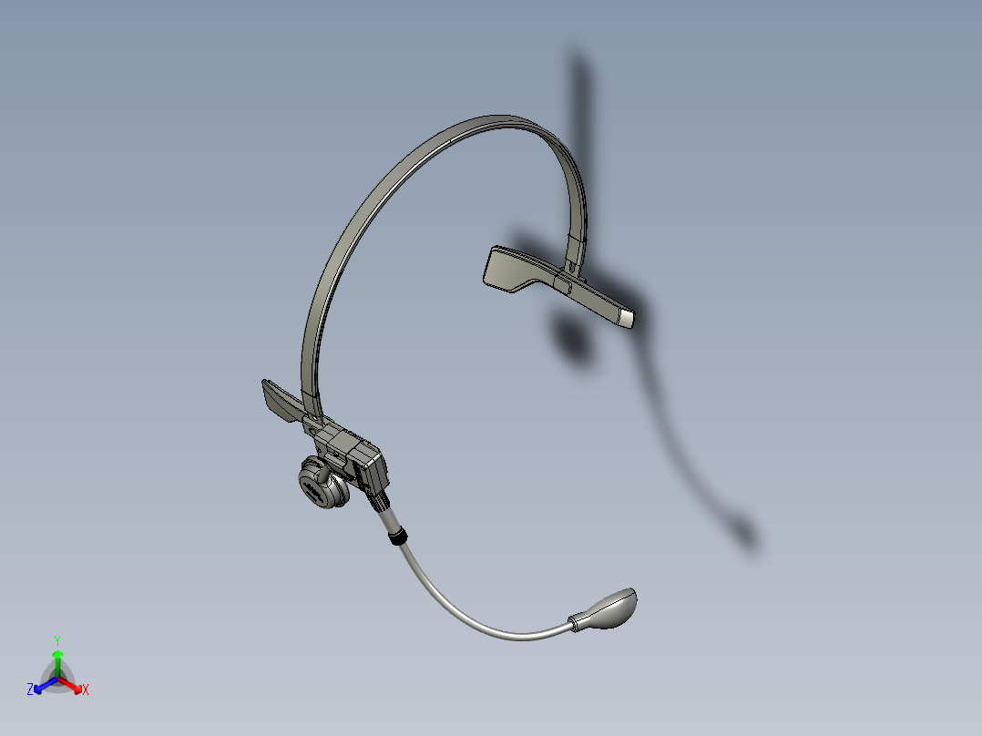 耳机正等轴测图