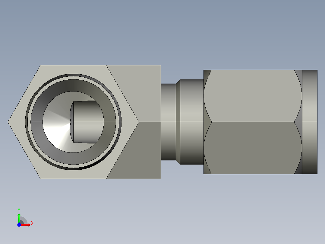 卡套式工业通用硬管接头6-6_cbu-s前视图