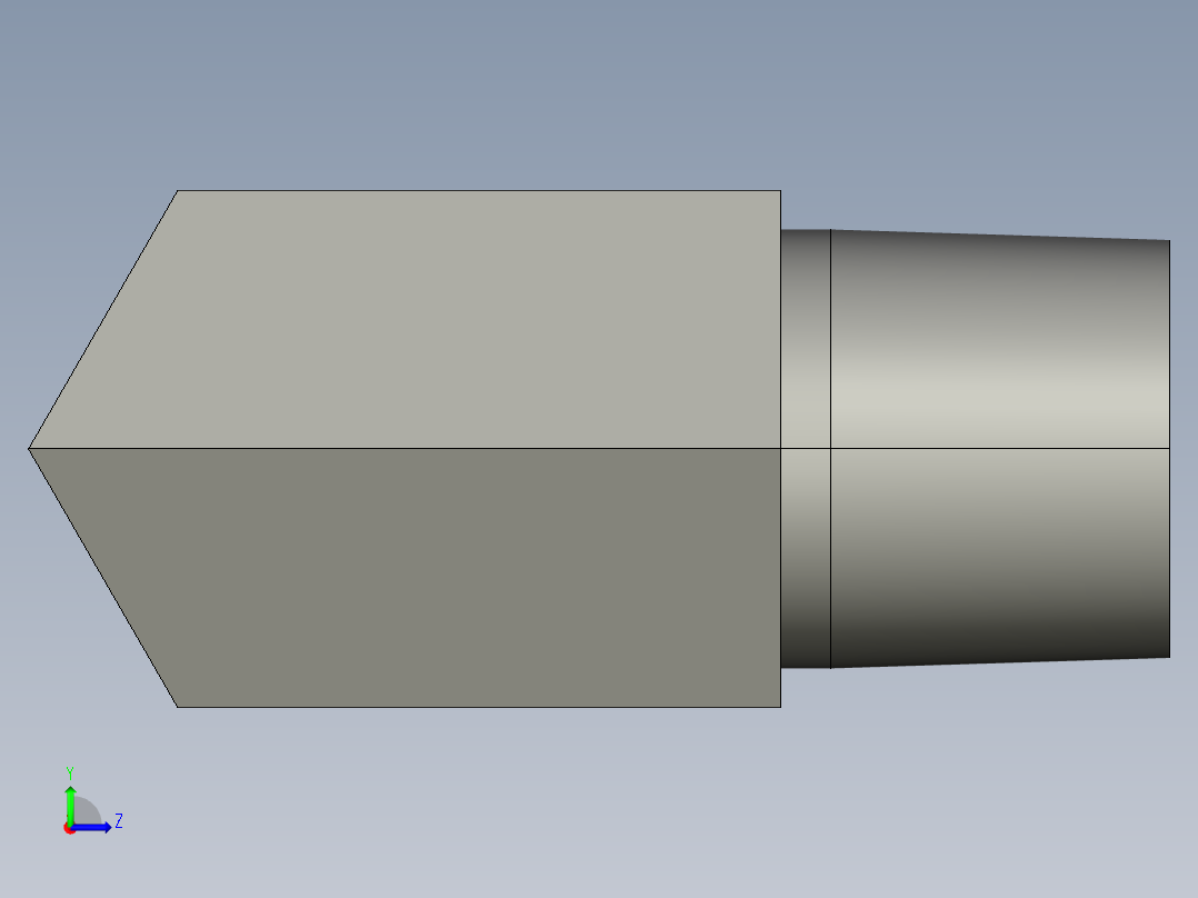卡套式工业通用硬管接头6-6_cbu-s左视图