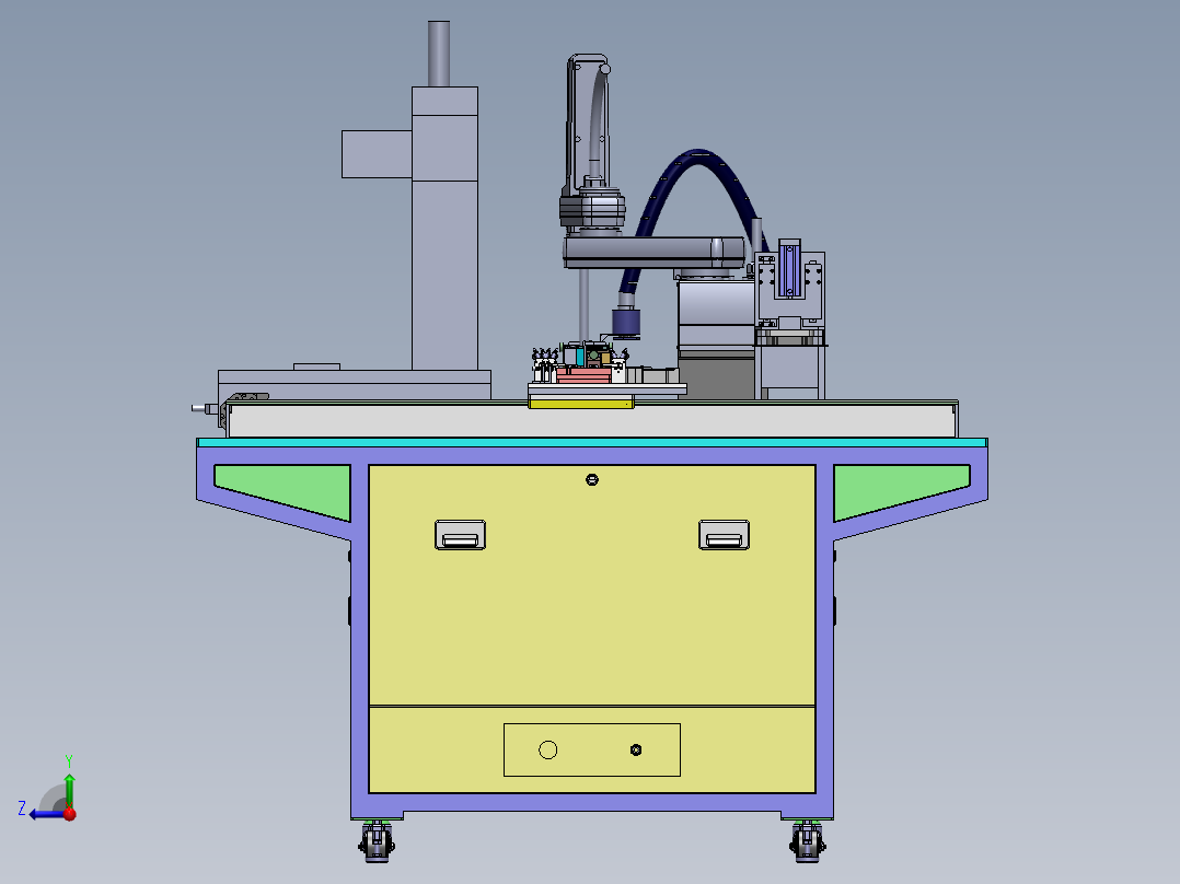 华为S7S8平板电脑组装设备右视图
