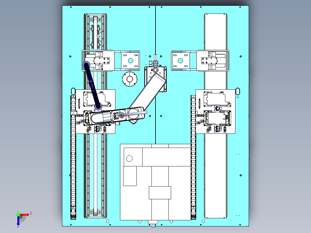 华为S7S8平板电脑组装设备俯视图