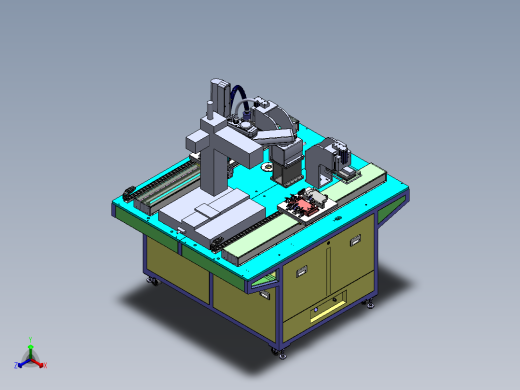 华为S7S8平板电脑组装设备正等轴测缩略图