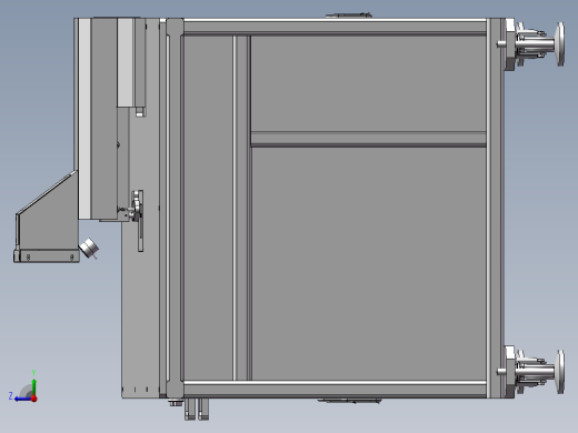 视觉自动打孔机 非标自动化设备3D图纸设计右视缩略图