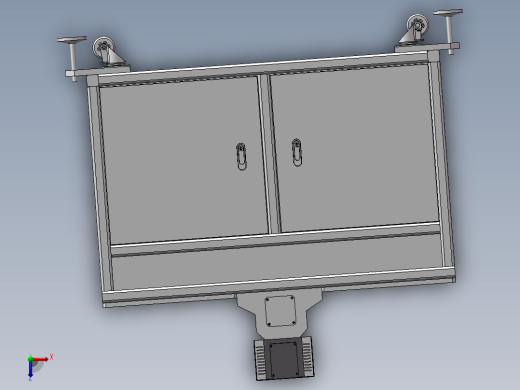 视觉自动打孔机 非标自动化设备3D图纸设计俯视缩略图