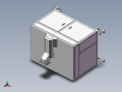 视觉自动打孔机 非标自动化设备3D图纸设计正等轴测缩略图