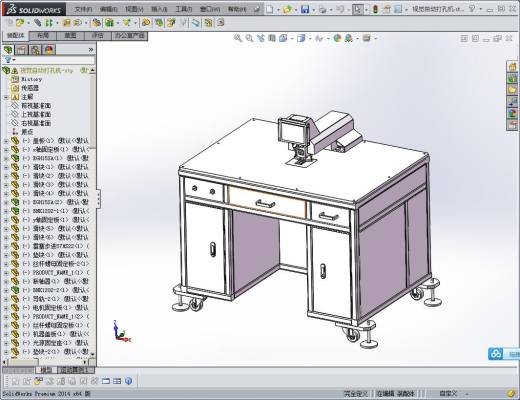 视觉自动打孔机 非标自动化设备3D图纸设计缩略图