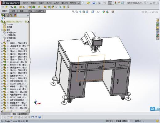 视觉自动打孔机 非标自动化设备3D图纸设计缩略图
