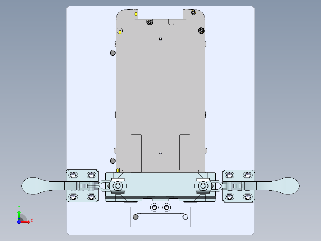 中板成品整形Spring治具前视图