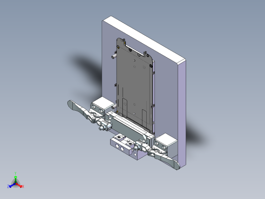 中板成品整形Spring治具正等轴测缩略图
