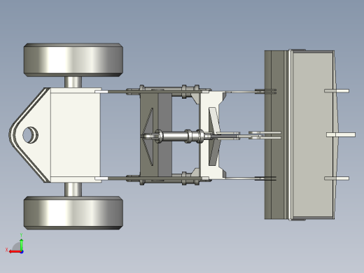 P128-装载机CAD图及三维PROE建模后视缩略图