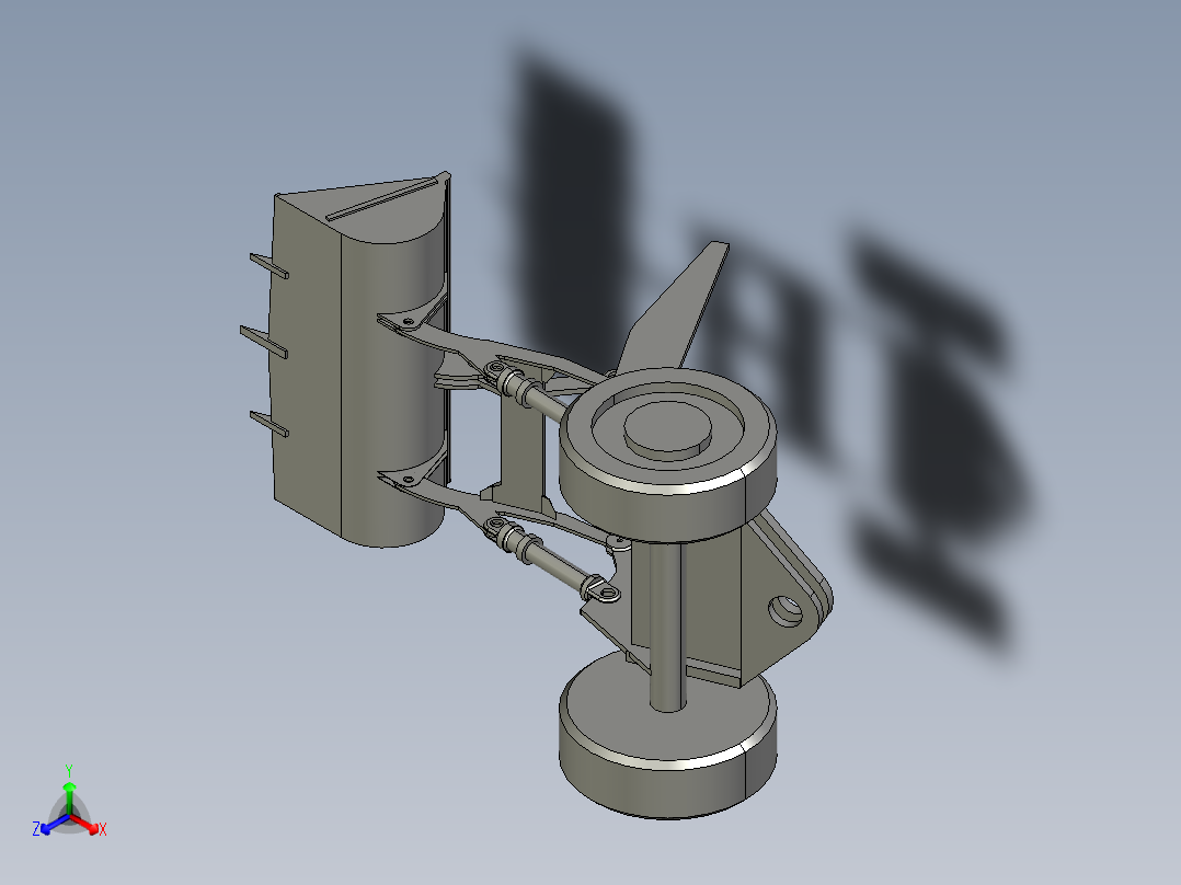 P128-装载机CAD图及三维PROE建模正等轴测图