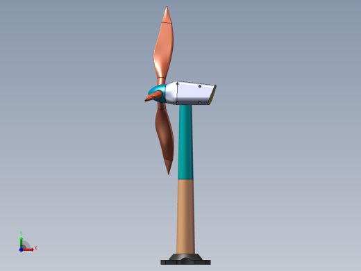 风力发电机设计建模前视缩略图