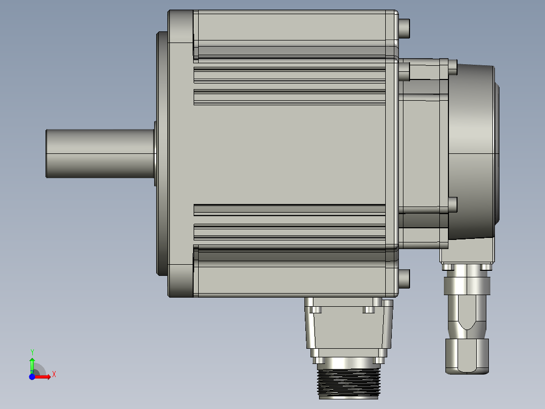 电机MS6G-130TL20B2-41P5前视图