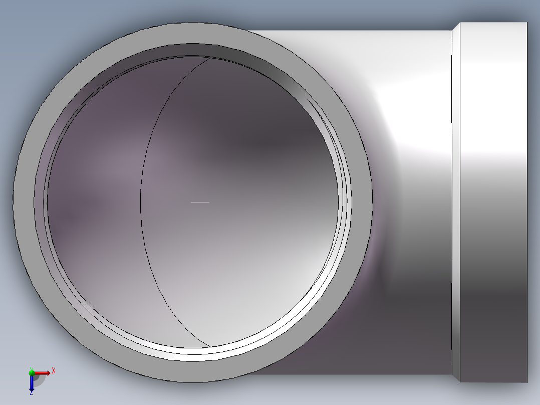 弯头-90°等径 DN32俯视图