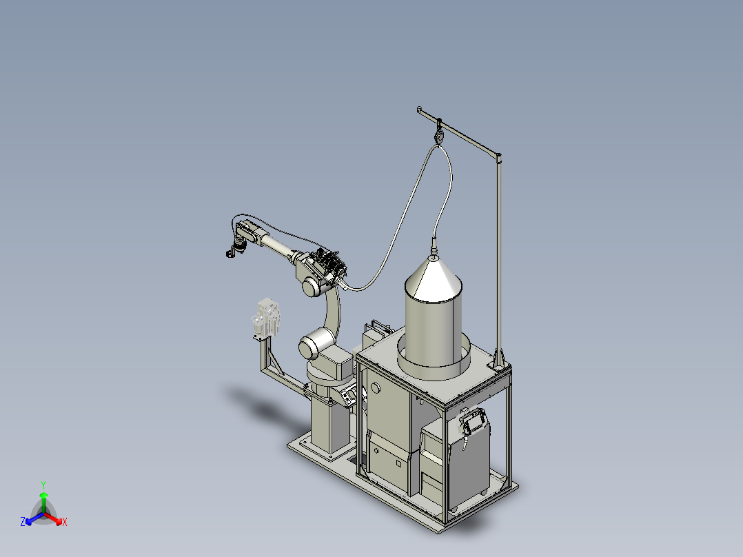 机器人焊接工作站三维模型