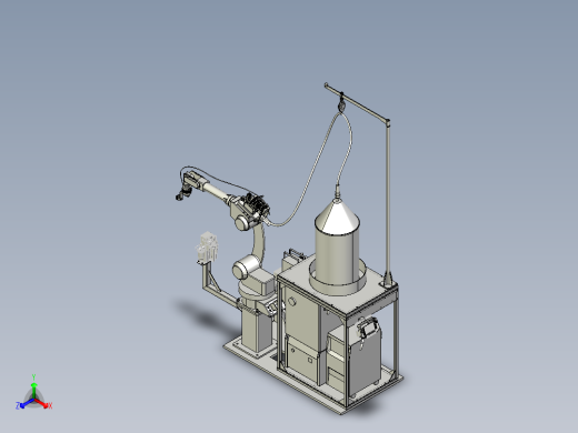 机器人焊接工作站三维模型