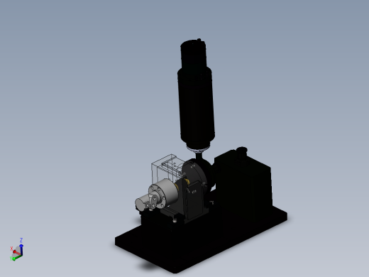 齿轮径向轴向加工带钻孔机床(sw21可编辑+cad)