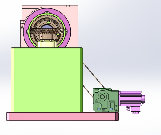 齿轮径向轴向加工带钻孔机床(sw21可编辑+cad)缩略图