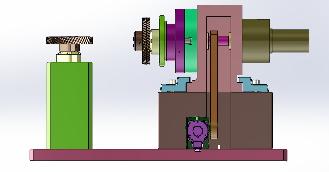 齿轮径向轴向加工带钻孔机床(sw21可编辑+cad)
