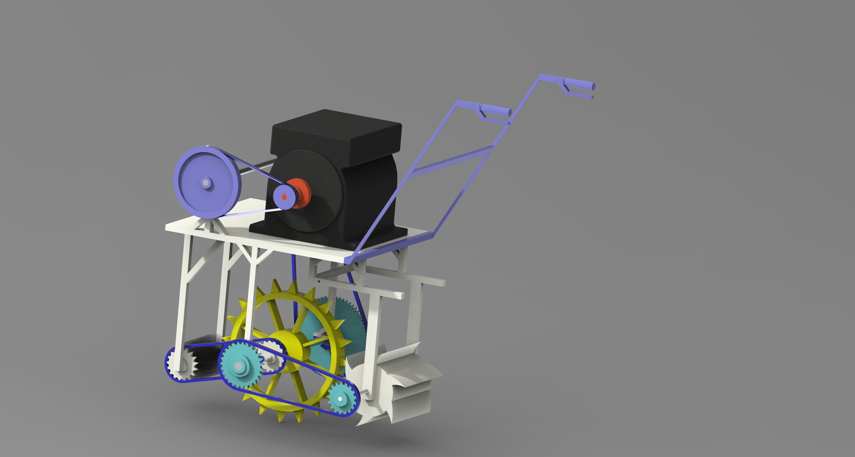 玉米播种机（cero6.0+cad+说明书）