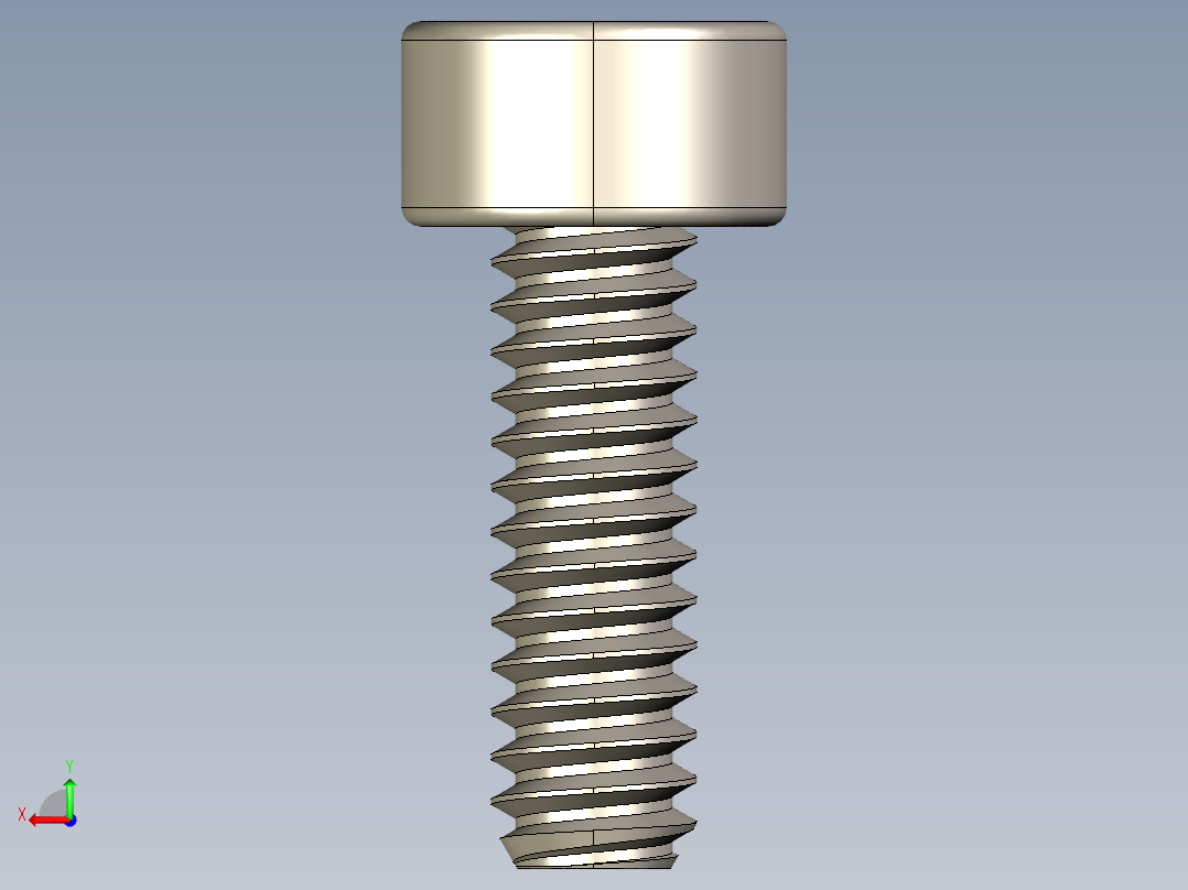 Screw_DIN_912_M1.6x5F_A2.STEP公制内六角螺钉后视图