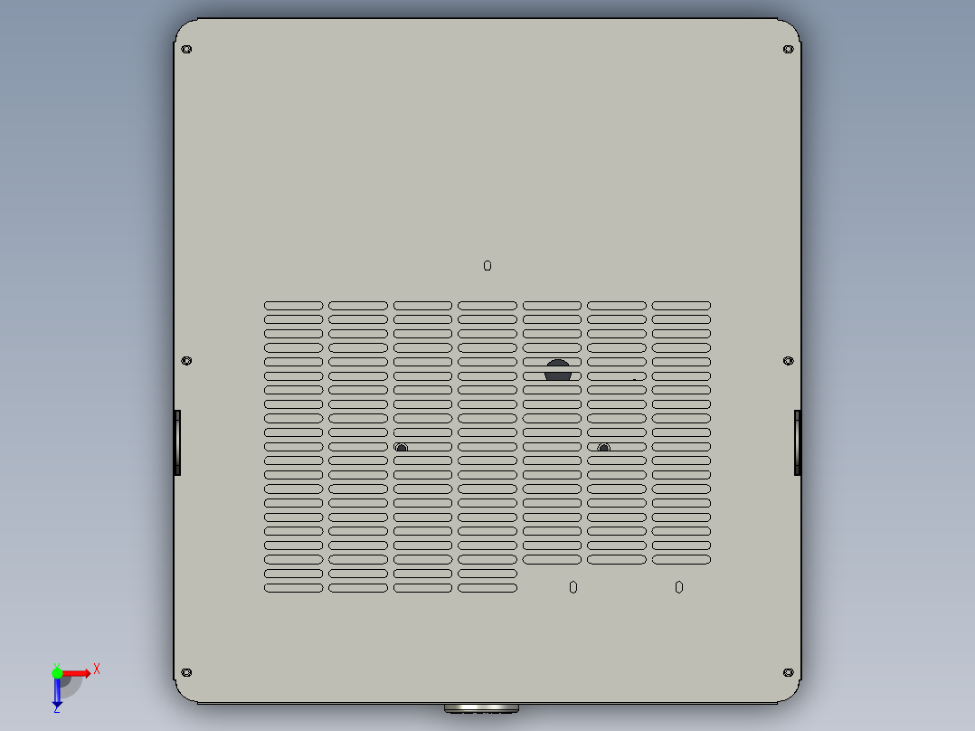 2P东旭工业油冷机制冷液压站冷油机散热冷却器4500kcal俯视图