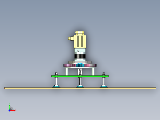 可旋转式塑料板真空取放抓手设计前视缩略图