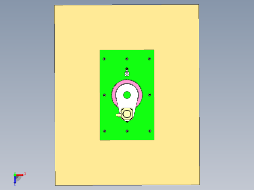 可旋转式塑料板真空取放抓手设计俯视缩略图