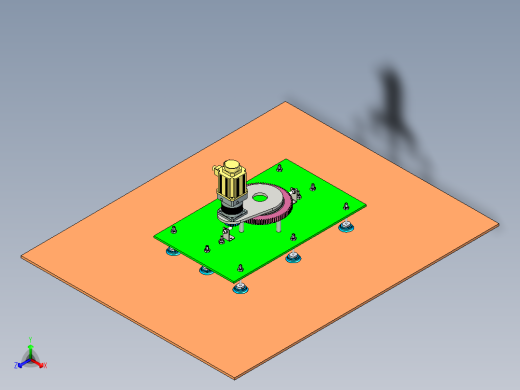 可旋转式塑料板真空取放抓手设计正等轴测缩略图