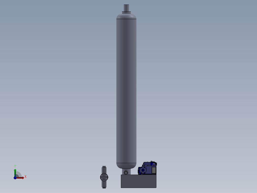 定制液压缸前视图