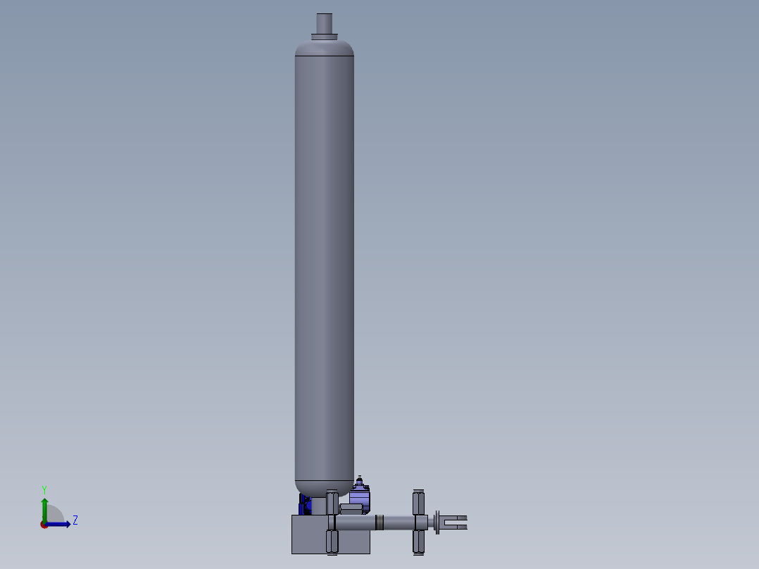 定制液压缸左视图