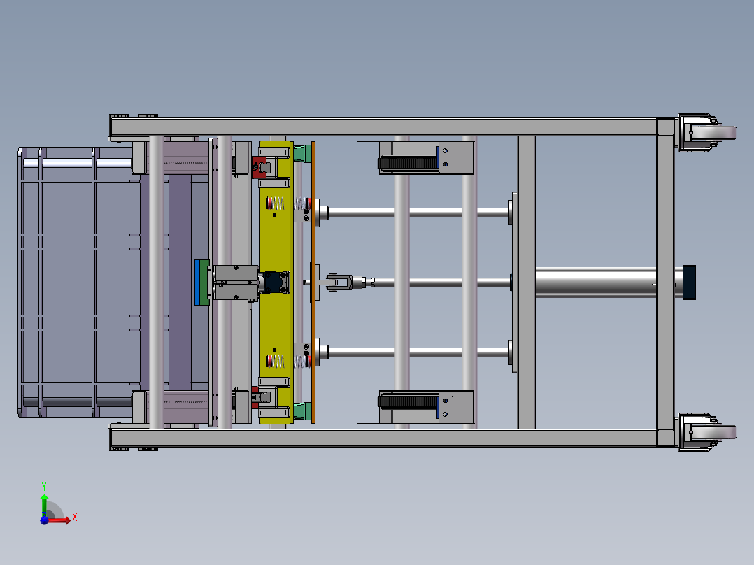 货架、LCIA精益物料车前视图
