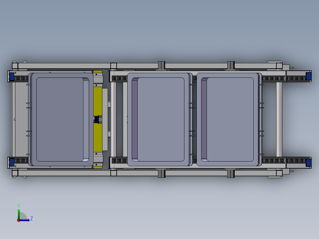 货架、LCIA精益物料车左视图