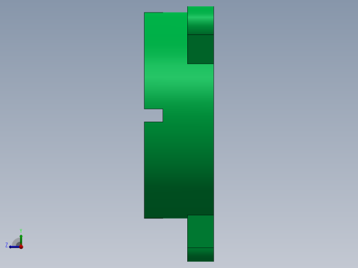 电机前法兰右视缩略图