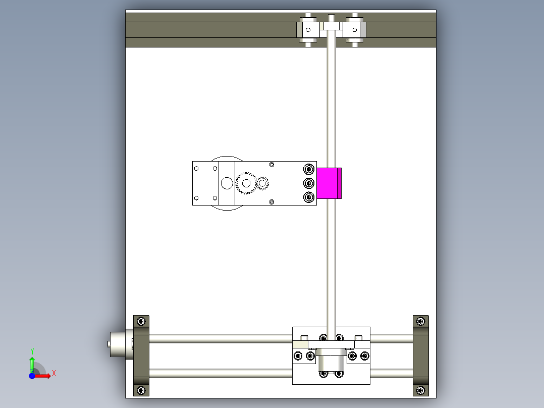 B3003739-自动绘图和书写机前视图