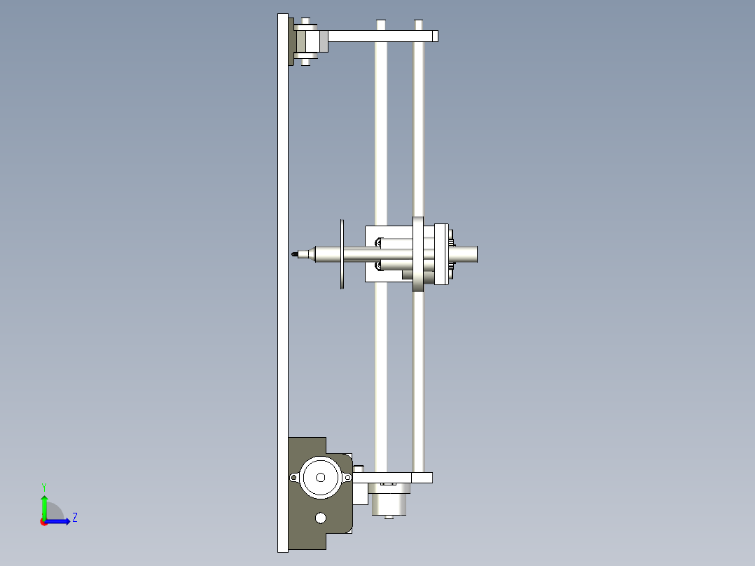 B3003739-自动绘图和书写机左视图