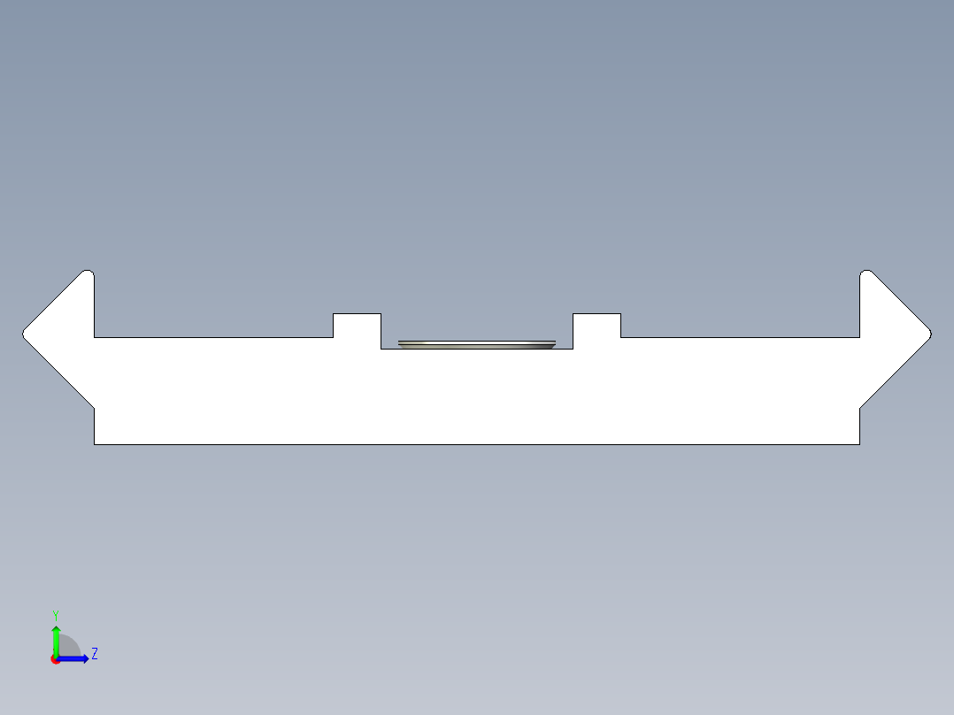ergomart viewtrack显示器墙壁安装导轨11左视图