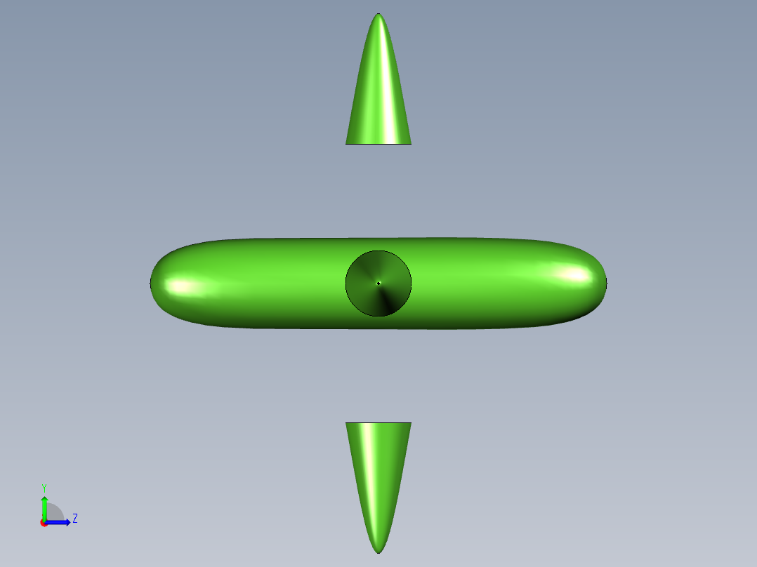 圆管过度左视图