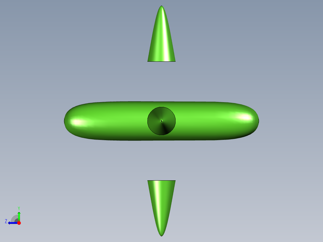 圆管过度右视图