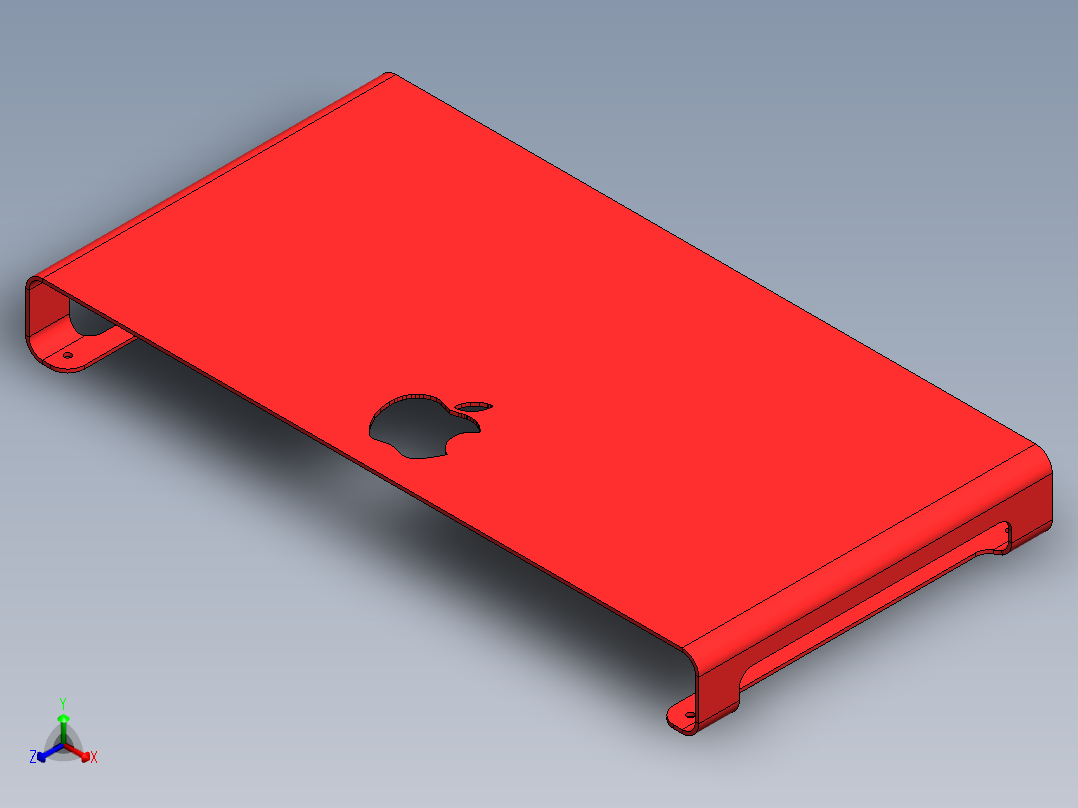 简易iMac支架正等轴测图