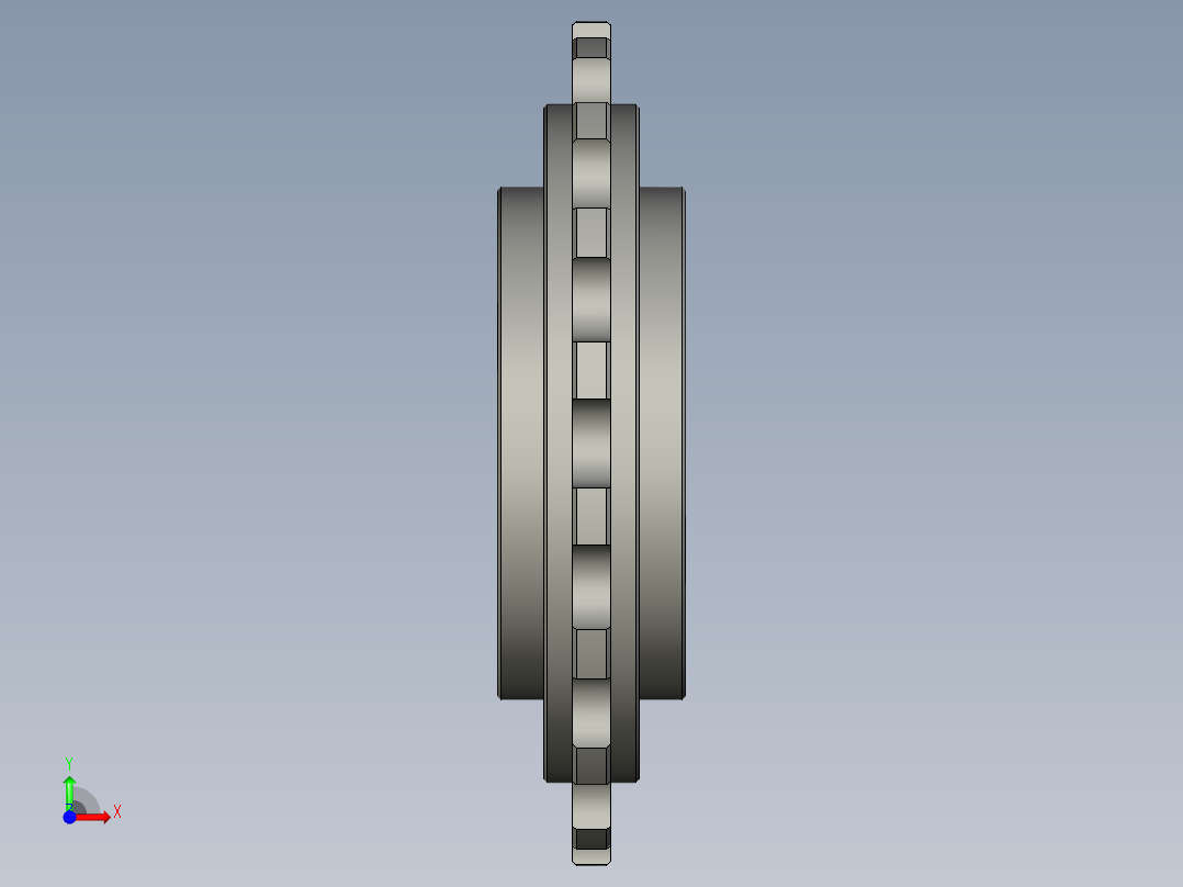 13轴承位链轮-HZYSQ001-SL-Z001前视图