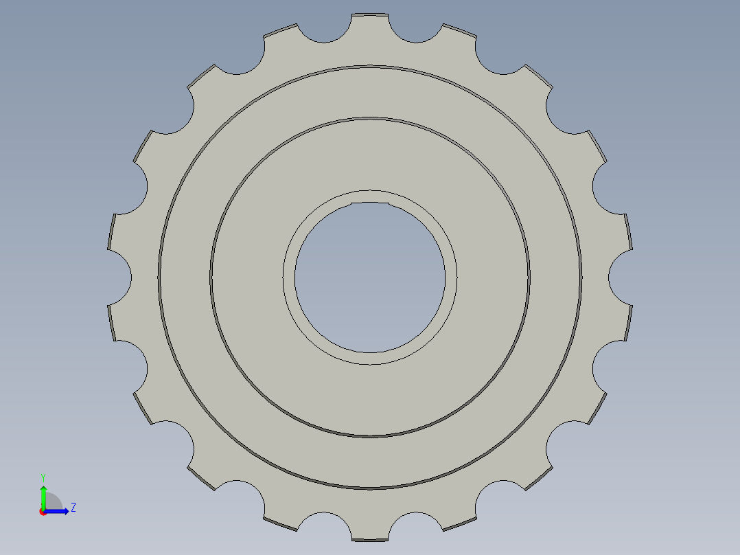 13轴承位链轮-HZYSQ001-SL-Z001左视图