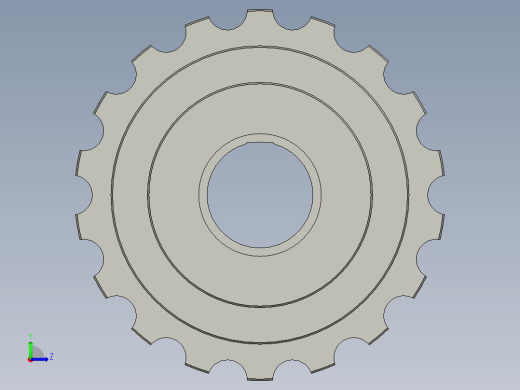 13轴承位链轮-HZYSQ001-SL-Z001左视缩略图