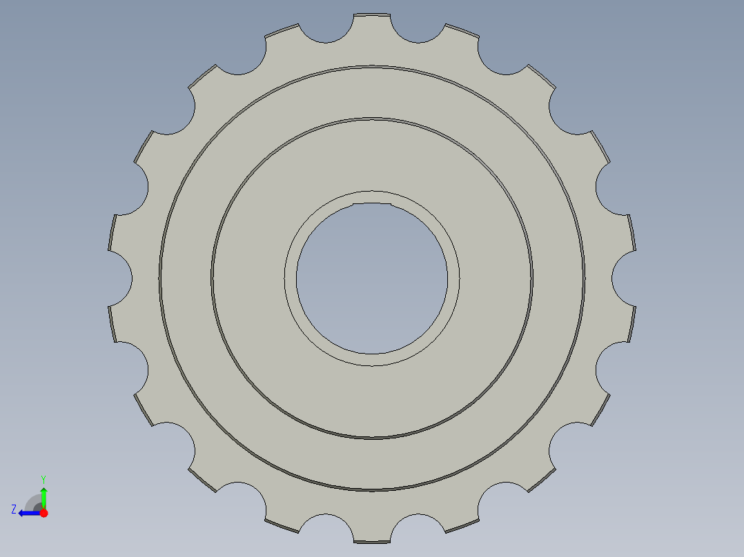 13轴承位链轮-HZYSQ001-SL-Z001右视图