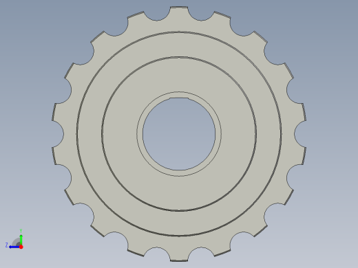 13轴承位链轮-HZYSQ001-SL-Z001右视缩略图