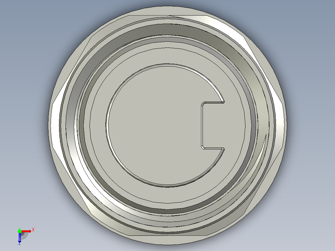 03-02-00-78母端直现场可接线接头不锈钢螺母塑料外壳俯视图