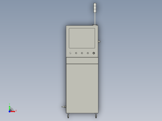 美伊德600x600x1600PC柜前视缩略图