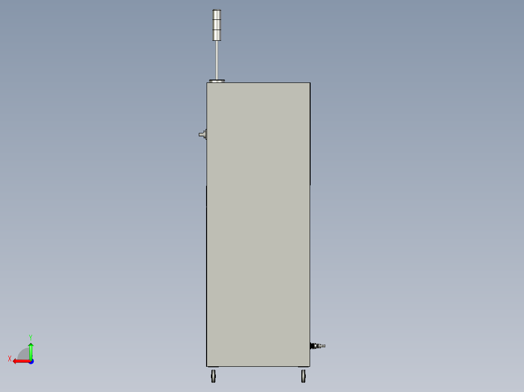 美伊德600x600x1600PC柜后视图